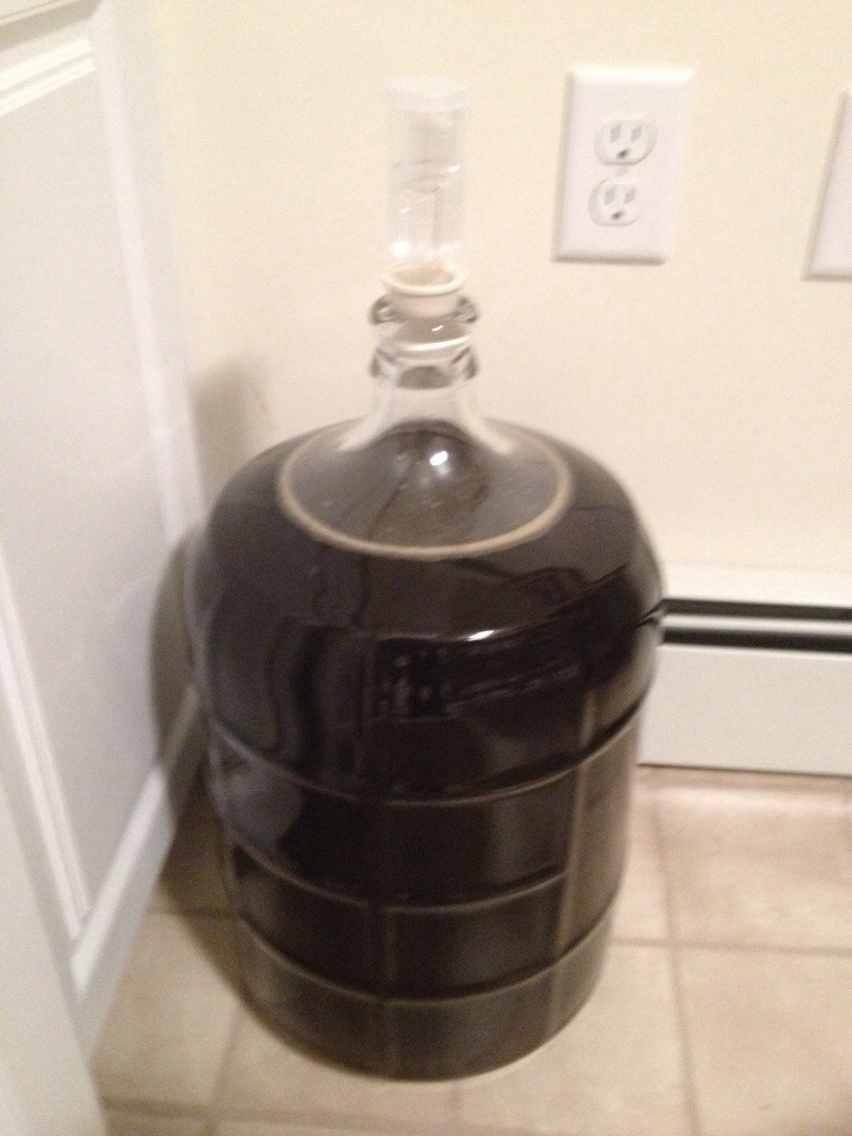 This carboy is full of beer, the way it should be!